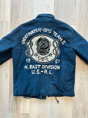 Rare Polo Ralph Lauren Underwater Ops Team Bomber Jacket
